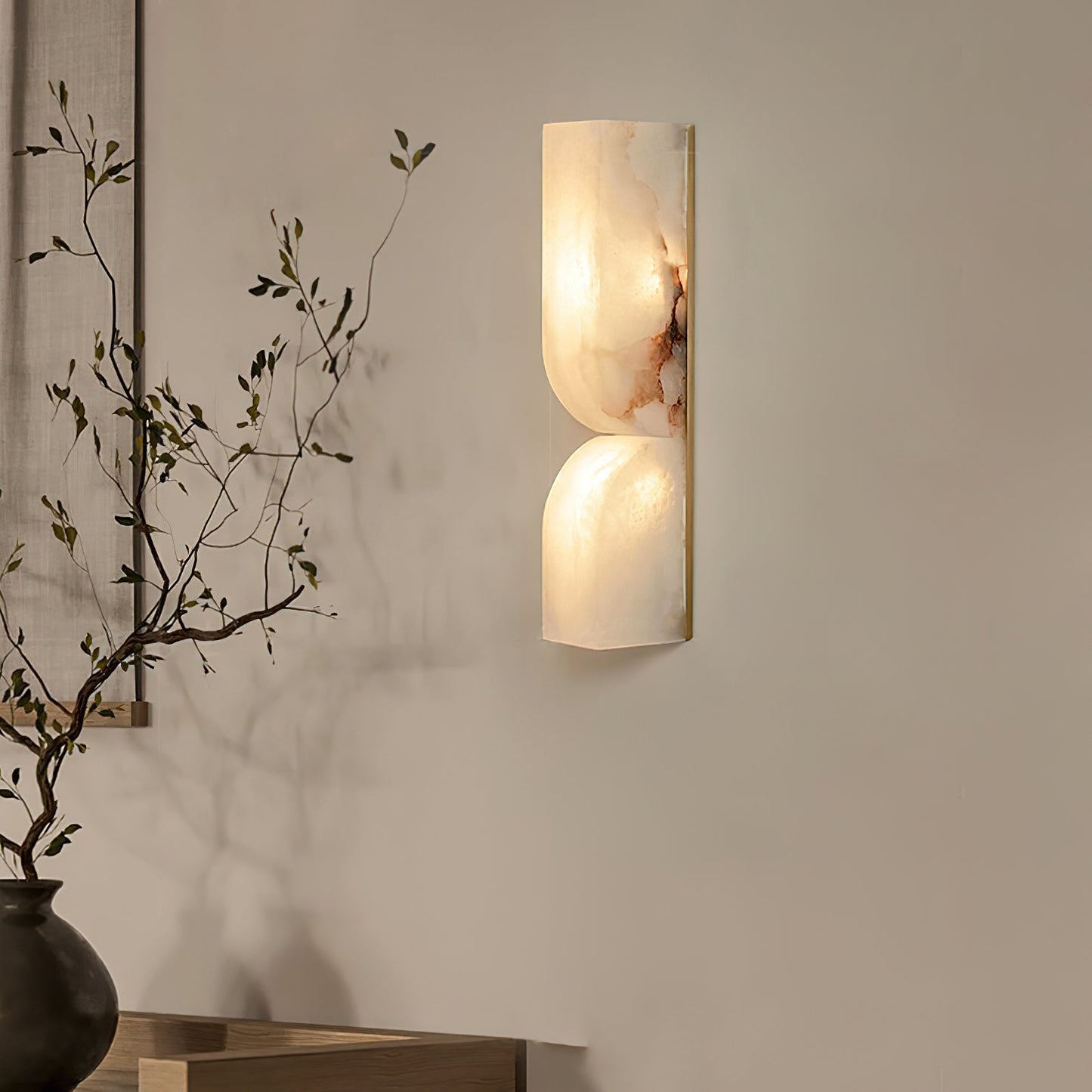 Alabaster Essence Wall Sconce LED Dimmable Indoor Lighting