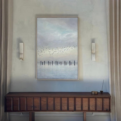 Alabaster Essence Wall Sconce LED Dimmable Indoor Lighting