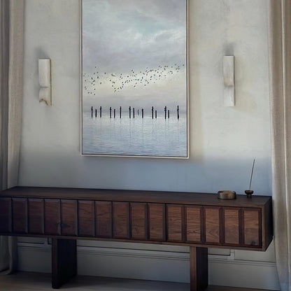 Alabaster Essence Wall Sconce LED Dimmable Indoor Lighting