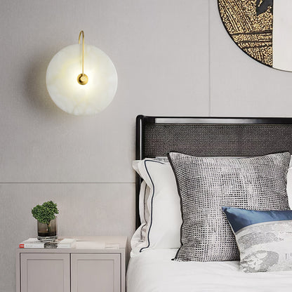 Alabaster LED Wall Lamp - Dimmable, Modern Design, Indoor