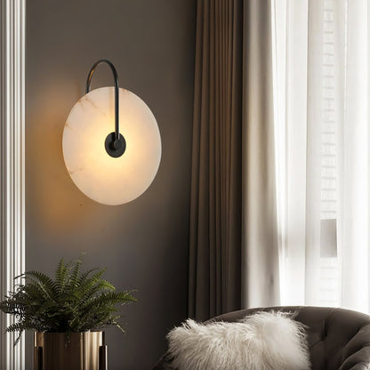 Alabaster LED Wall Lamp - Dimmable, Modern Design, Indoor