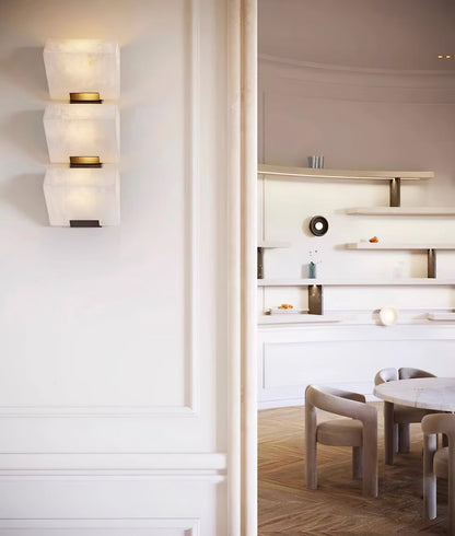Alabaster Staircase Wall Lamp - Dimmable LED Indoor Light