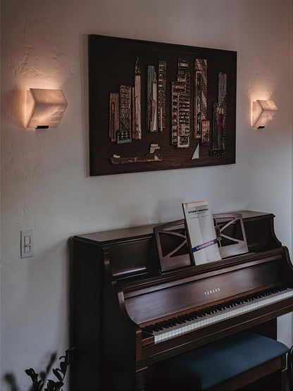 Alabaster Staircase Wall Lamp - Dimmable LED Indoor Light