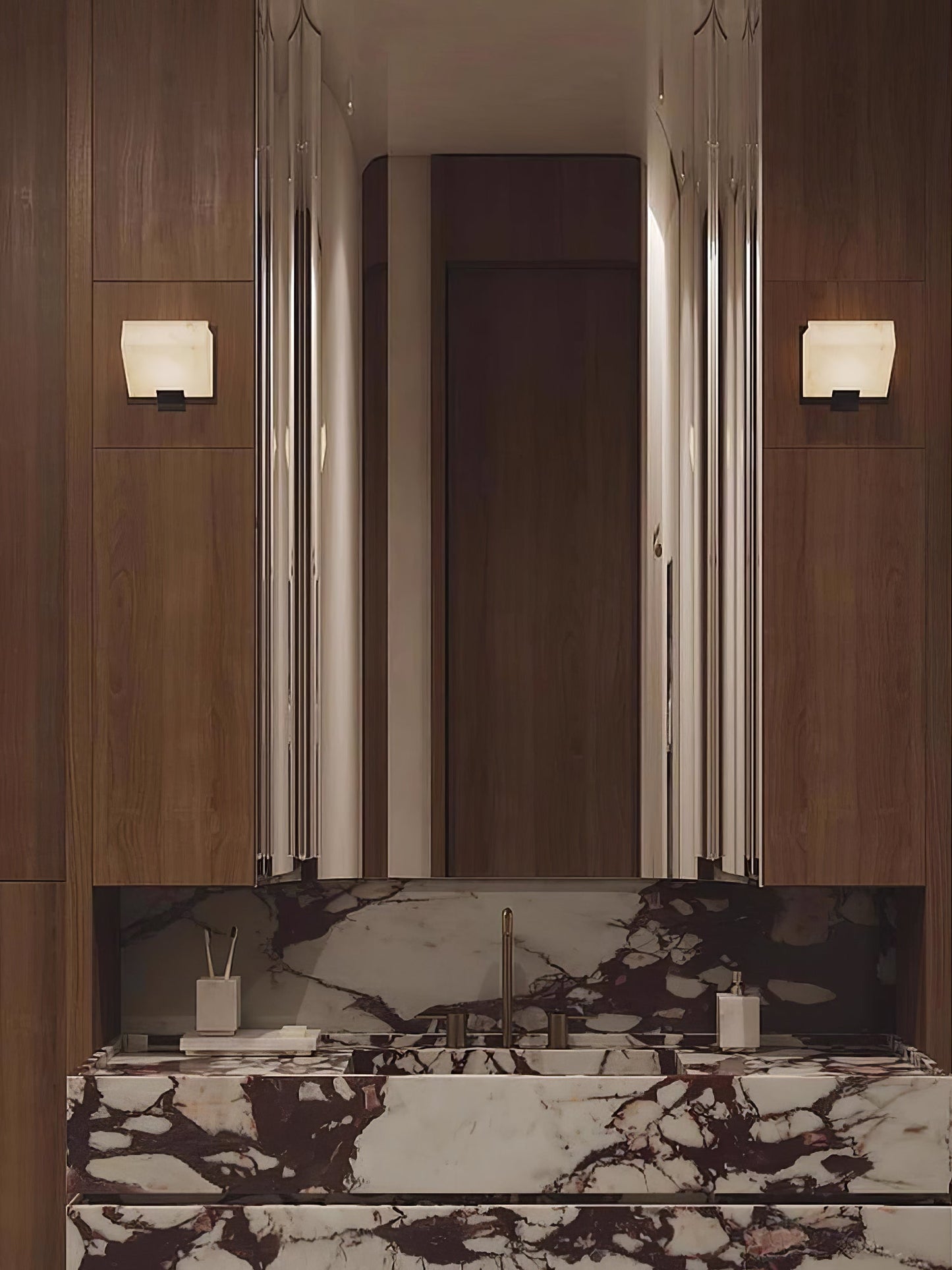 Alabaster Staircase Wall Lamp - Dimmable LED Indoor Light