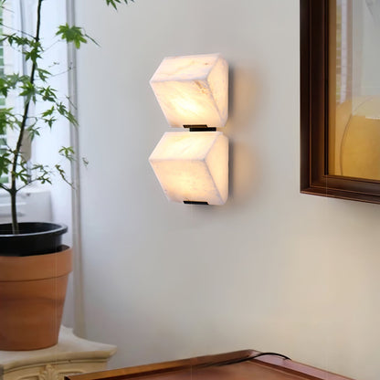 Alabaster Staircase Wall Lamp - Dimmable LED Indoor Light