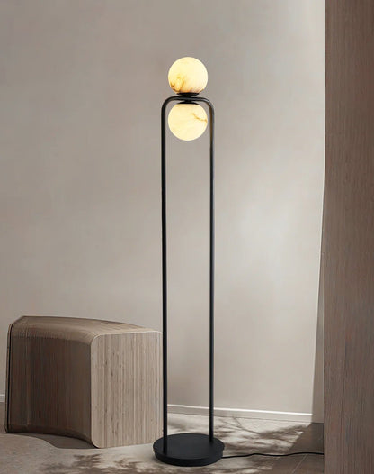 Alabaster Tribeca Floor Lamp - Black LED Indoor Lighting