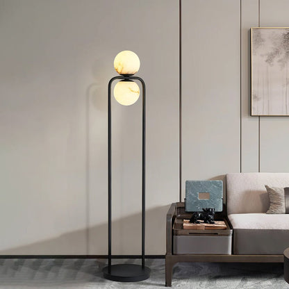 Alabaster Tribeca Floor Lamp - Black LED Indoor Lighting