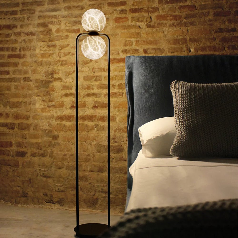 Alabaster Tribeca Floor Lamp - Black LED Indoor Lighting