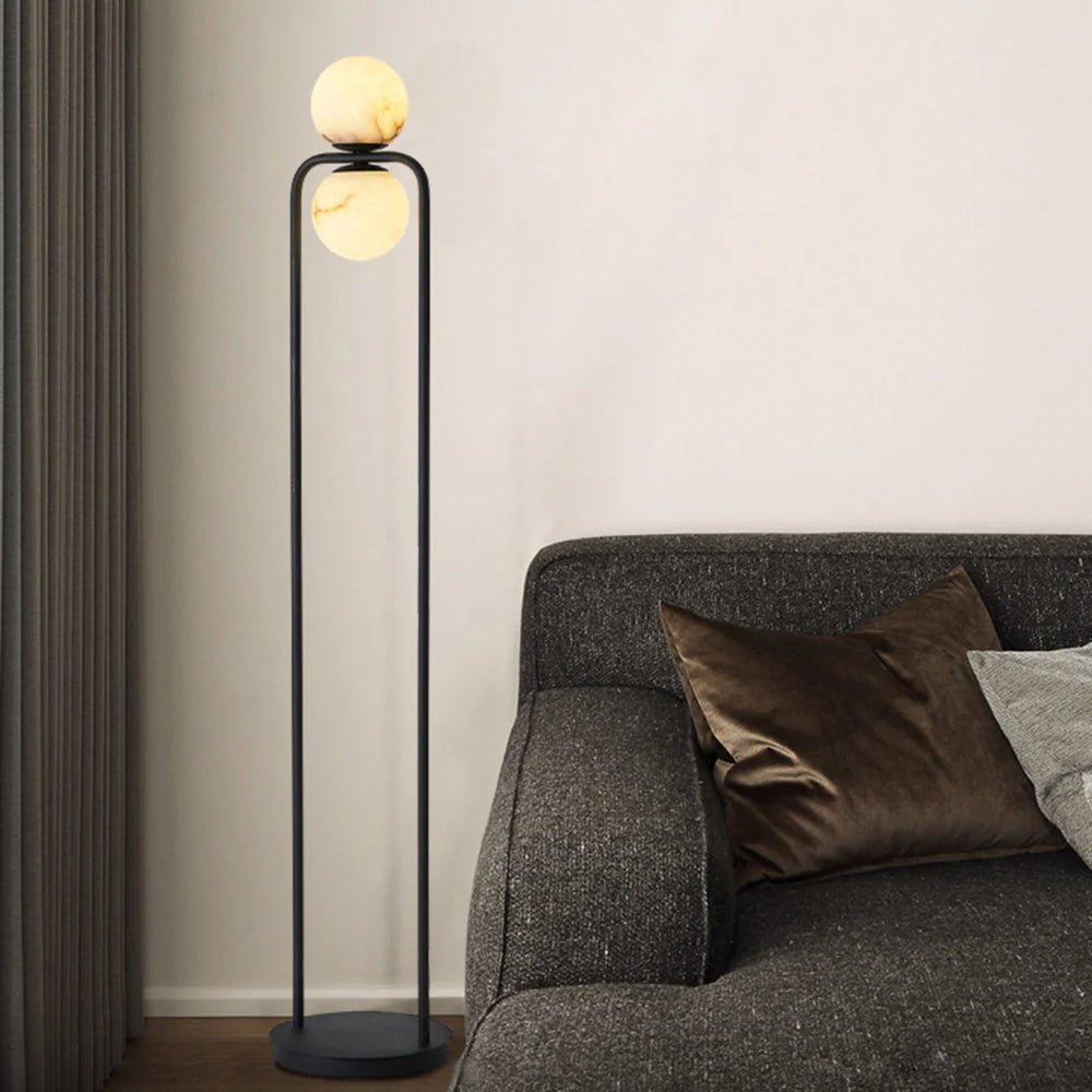 Alabaster Tribeca Floor Lamp - Black LED Indoor Lighting
