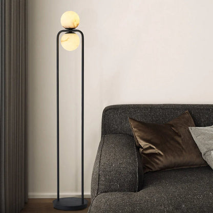 Alabaster Tribeca Floor Lamp - Black LED Indoor Lighting