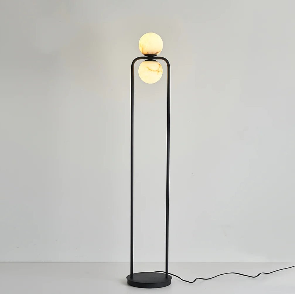 Alabaster Tribeca Floor Lamp - Black LED Indoor Lighting