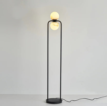 Alabaster Tribeca Floor Lamp - Black LED Indoor Lighting