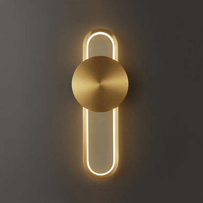 Allen Wall Lamp - Modern LED Brass Finish, Set of 2