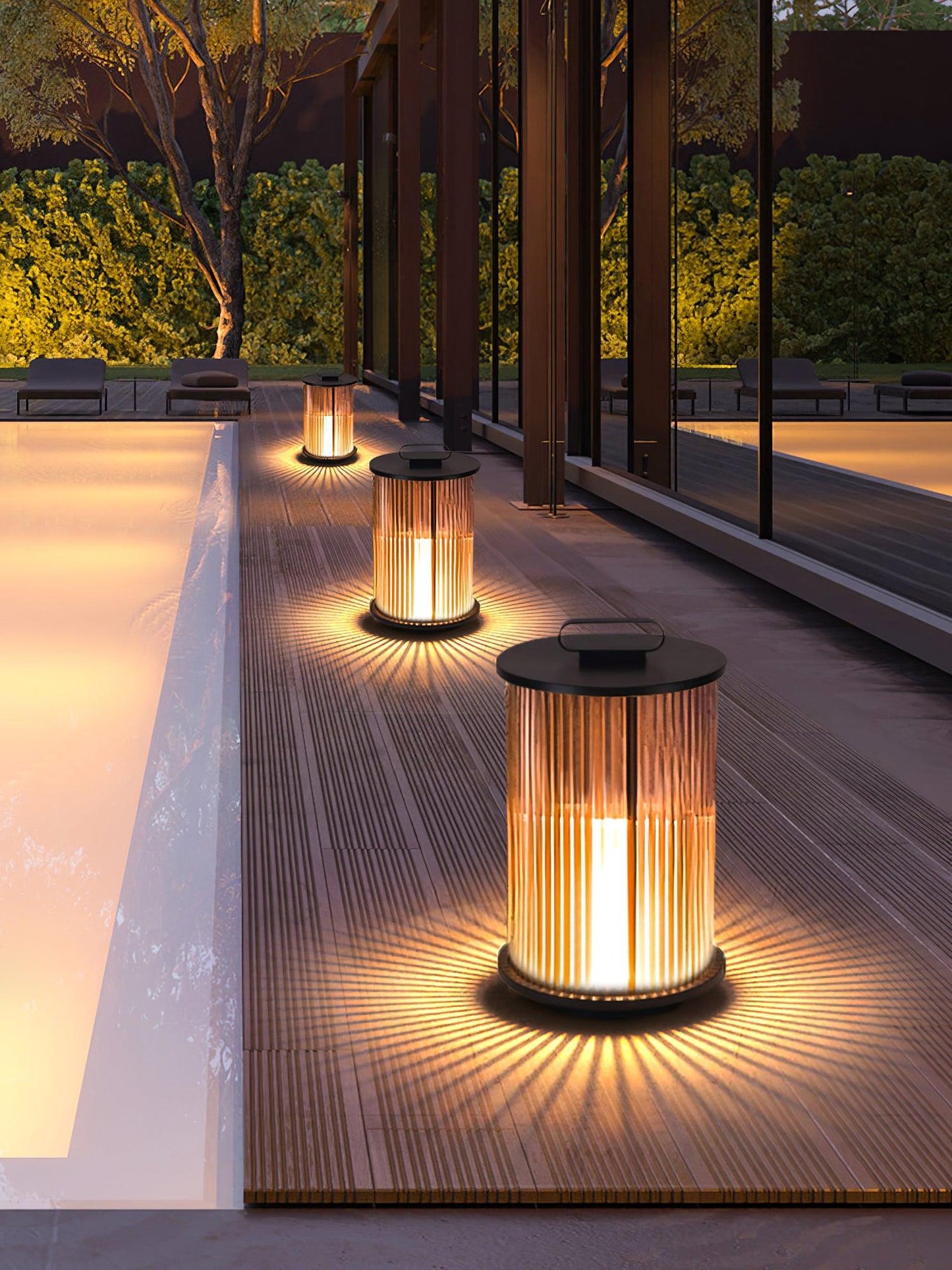 Lantern Garden Solar Outdoor Light with Remote Control