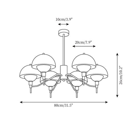 French Bubble Cream Chandelier – Elegant Living Room Light