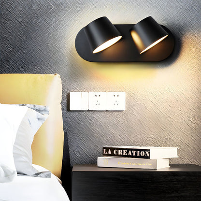 Angle Adjustable Plug-in Wall Lamp with LED Lighting
