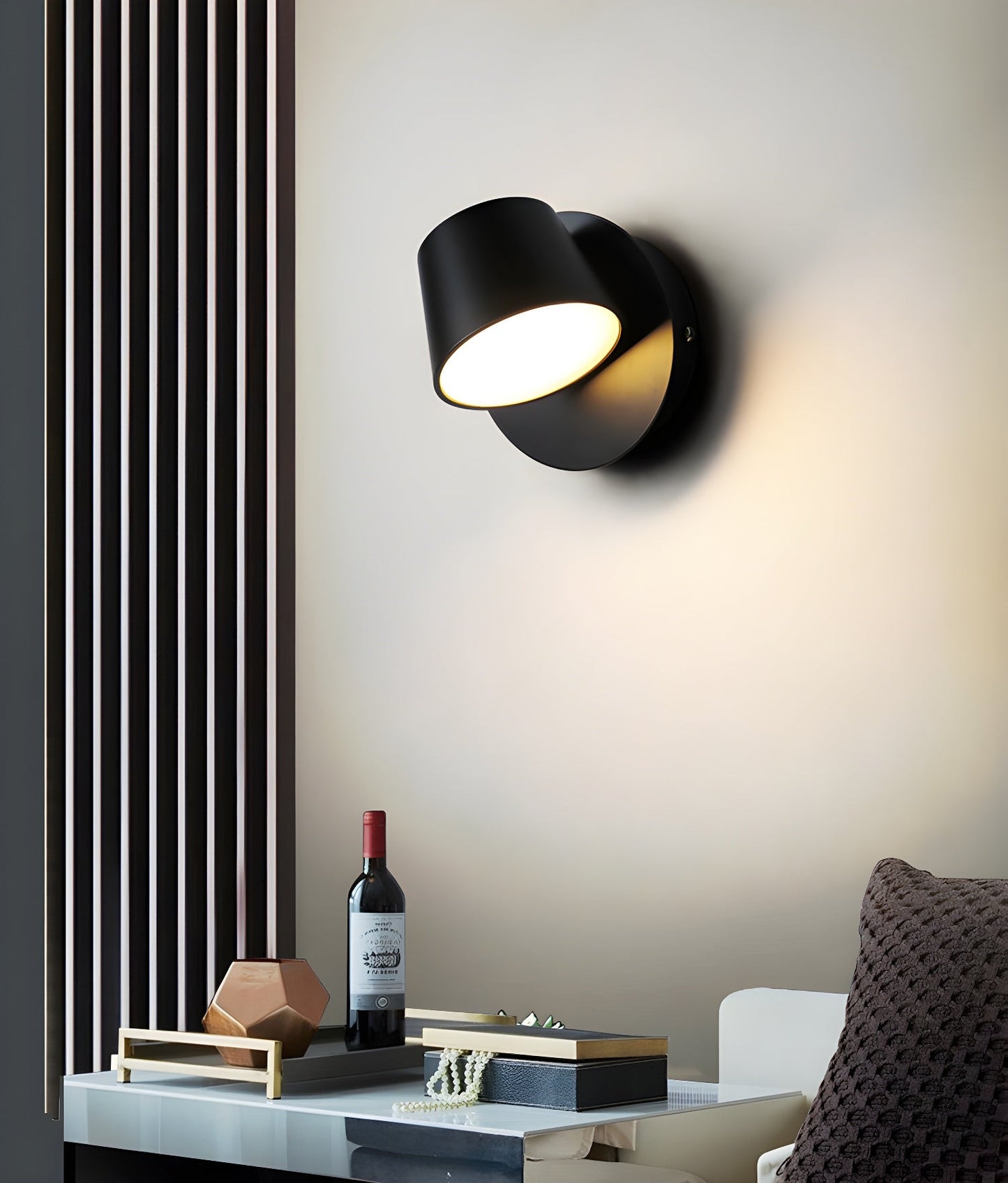 Angle Adjustable Plug-in Wall Lamp with LED Lighting