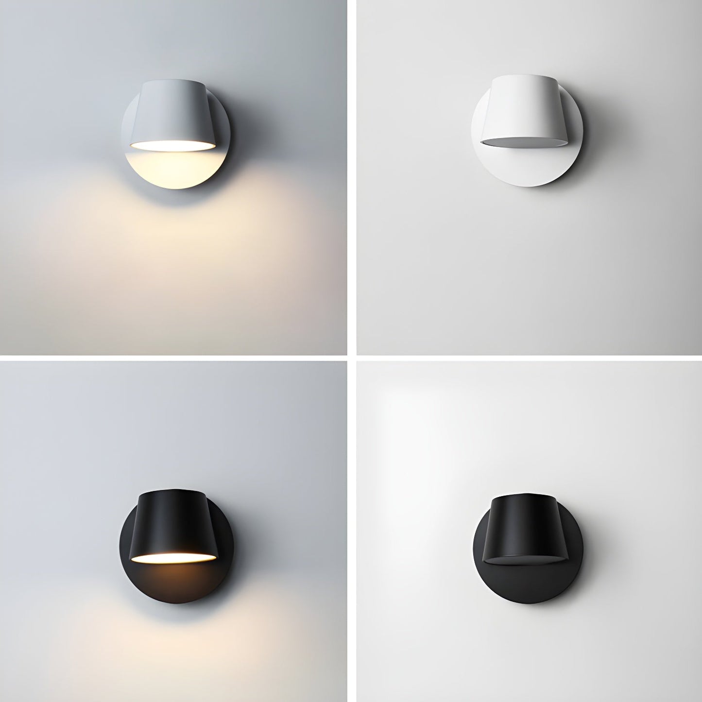 Angle Adjustable Plug-in Wall Lamp with LED Lighting