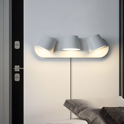 Angle Adjustable Plug-in Wall Lamp with LED Lighting