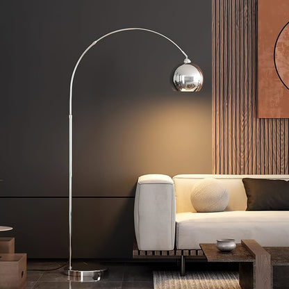 Angler Floor Lamp with Adjustable Head and LED Light