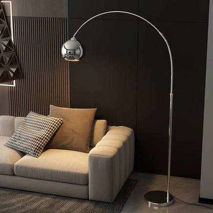 Angler Floor Lamp with Adjustable Head and LED Light