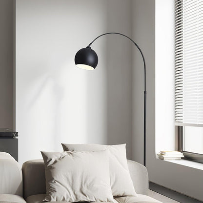 Angler Floor Lamp with Adjustable Head and LED Light