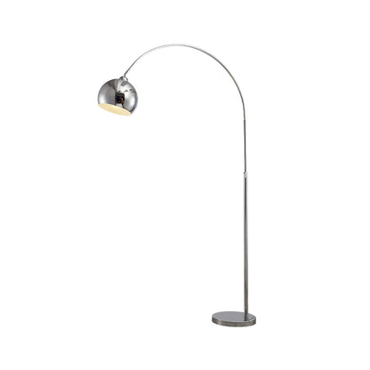 Angler Floor Lamp with Adjustable Head and LED Light