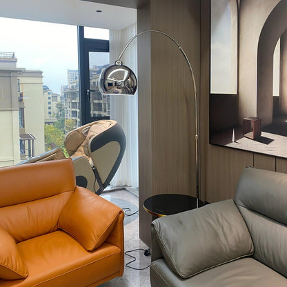 Angler Floor Lamp with Adjustable Head and LED Light