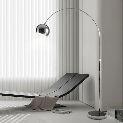 Angler Floor Lamp with Adjustable Head and LED Light