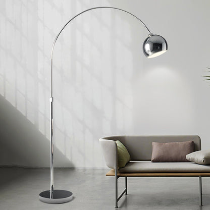 Angler Floor Lamp with Adjustable Head and LED Light