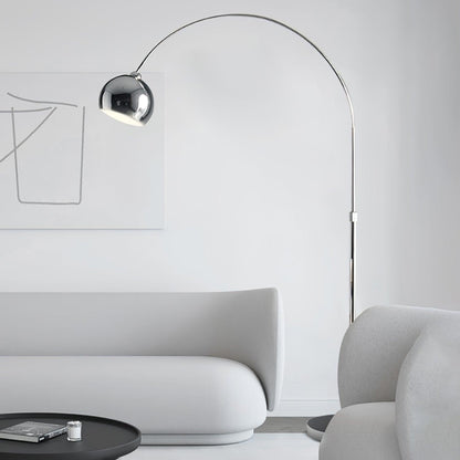 Angler Floor Lamp with Adjustable Head and LED Light