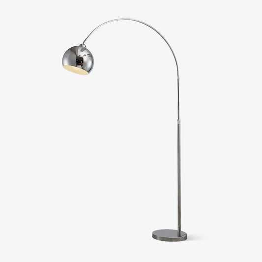 Angler Floor Lamp with Adjustable Head and LED Light