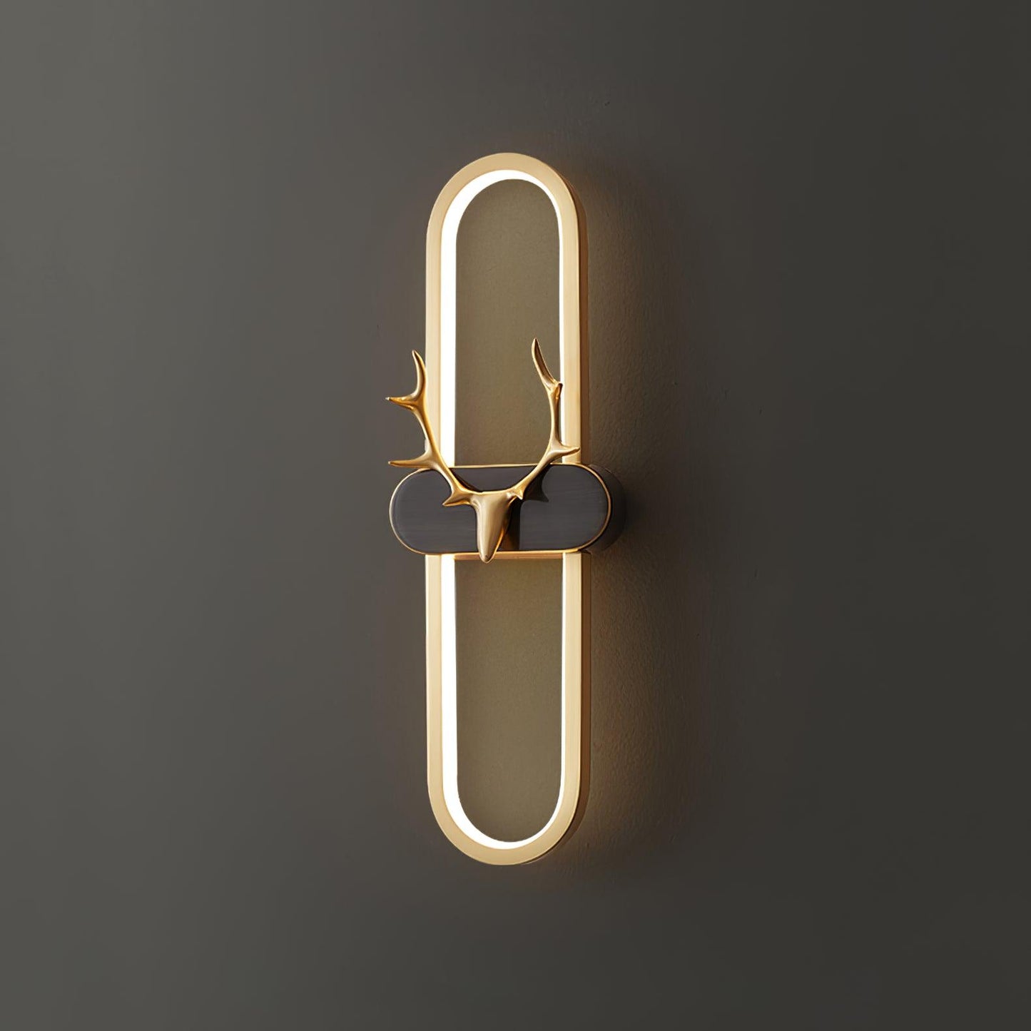 Antlers Halo Wall Lamp - Dimmable LED Brass Indoor Lighting