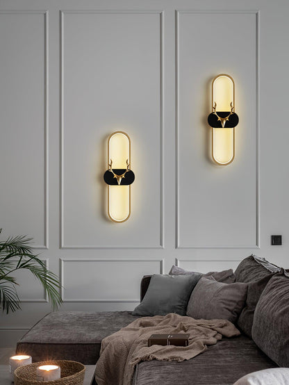 Antlers Halo Wall Lamp - Dimmable LED Brass Indoor Lighting