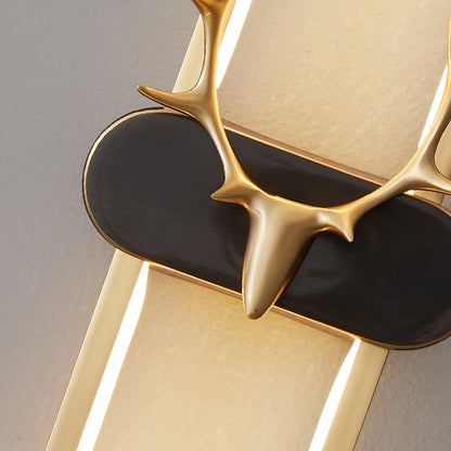 Antlers Halo Wall Lamp - Dimmable LED Brass Indoor Lighting