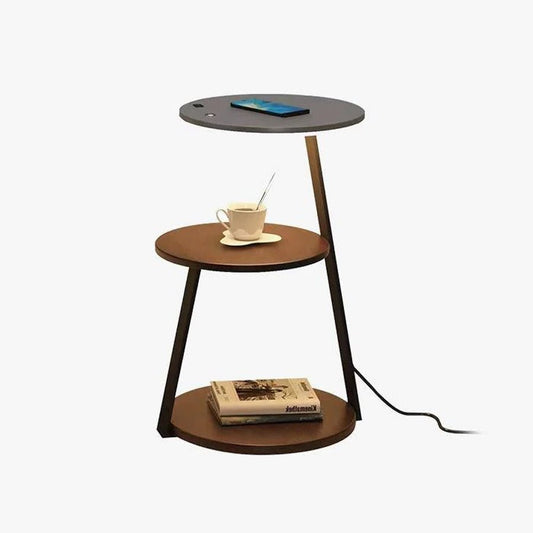 Antony Side Floor Lamp with LED, Wireless Charging, Dimmable