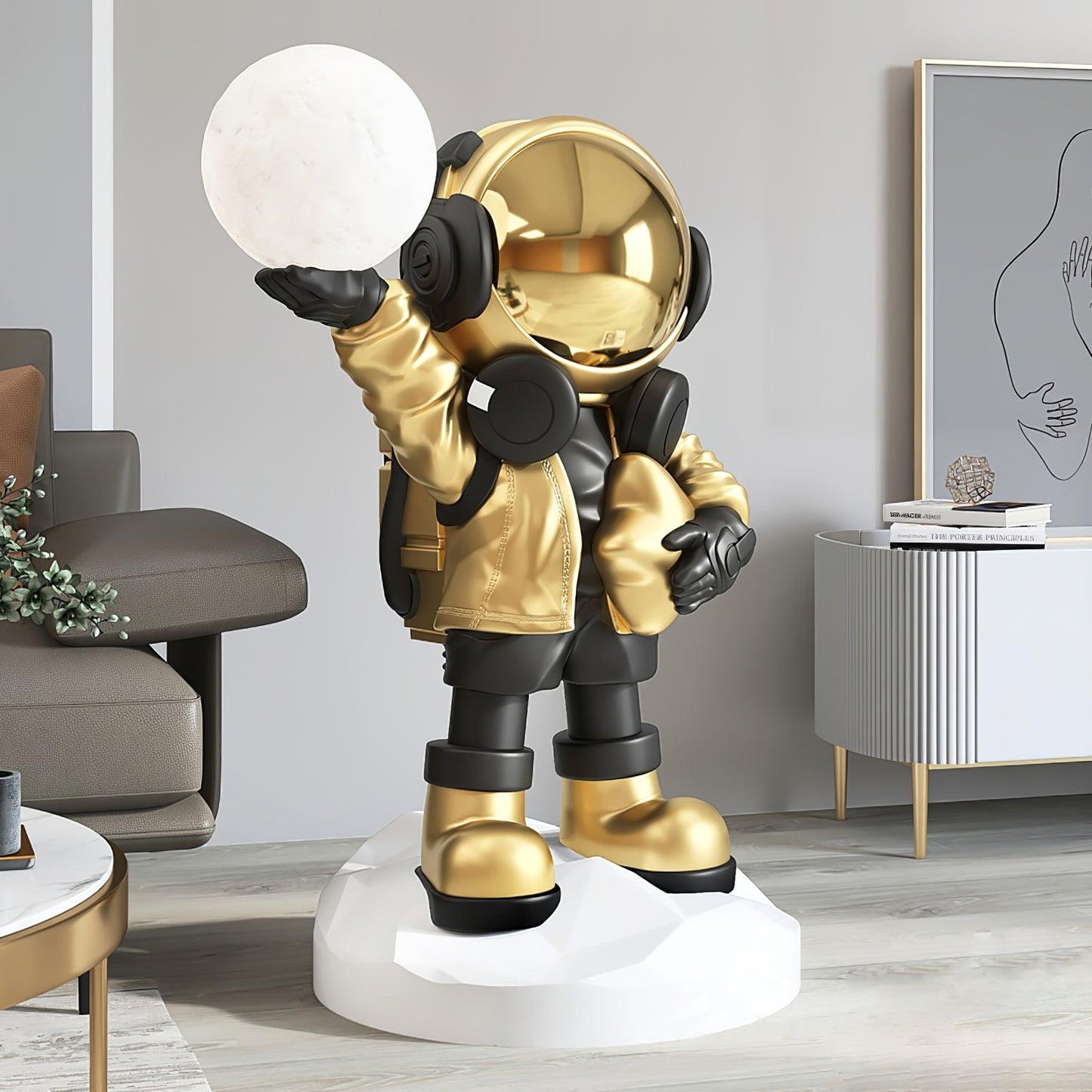 Apollo Astronaut Built-in Battery LED Floor Lamp