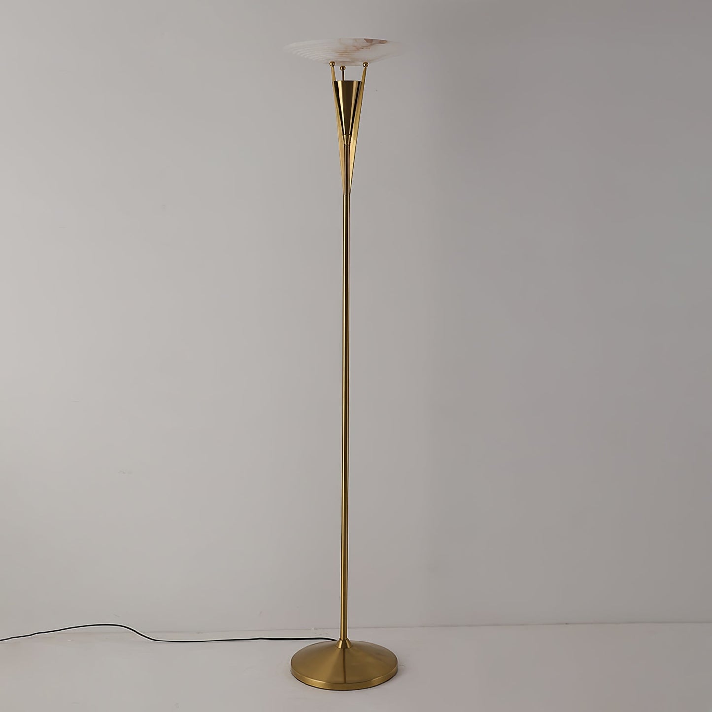Aragon Floor Lamp LED Modern Design Black Copper Finish