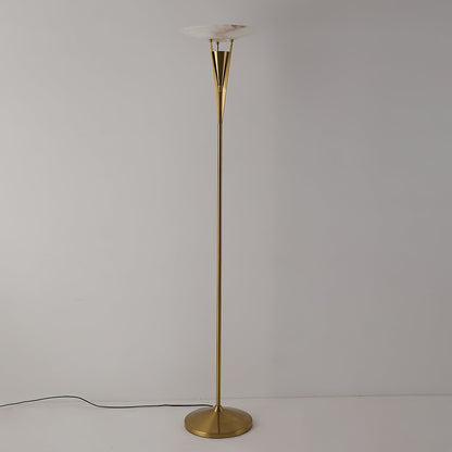 Aragon Floor Lamp LED Modern Design Black Copper Finish
