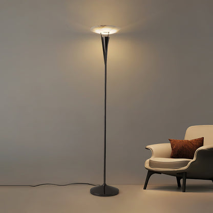 Aragon Floor Lamp LED Modern Design Black Copper Finish