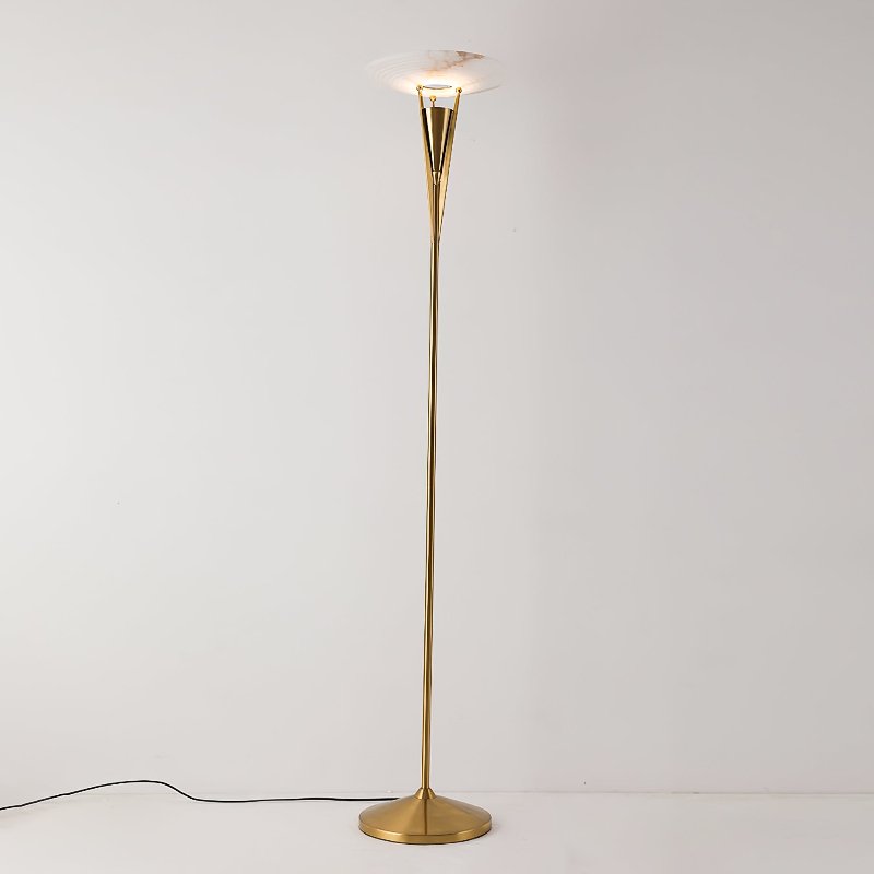 Aragon Floor Lamp LED Modern Design Black Copper Finish