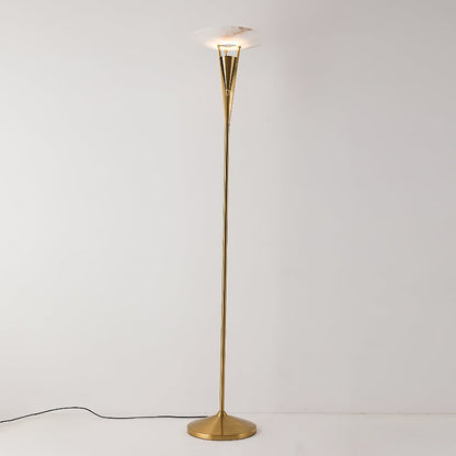 Aragon Floor Lamp LED Modern Design Black Copper Finish