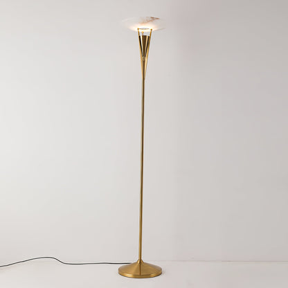 Aragon Floor Lamp LED Modern Design Black Copper Finish