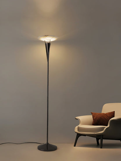 Aragon Floor Lamp LED Modern Design Black Copper Finish