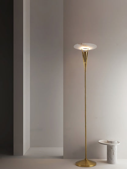 Aragon Floor Lamp LED Modern Design Black Copper Finish