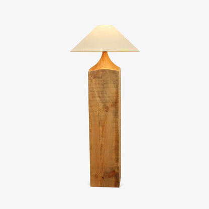 Arboreal Whisper Floor Lamp - LED, Wooden Base, Indoor Lighting