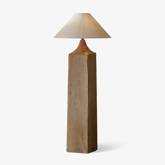 Arboreal Whisper Floor Lamp - LED, Wooden Base, Indoor Lighting