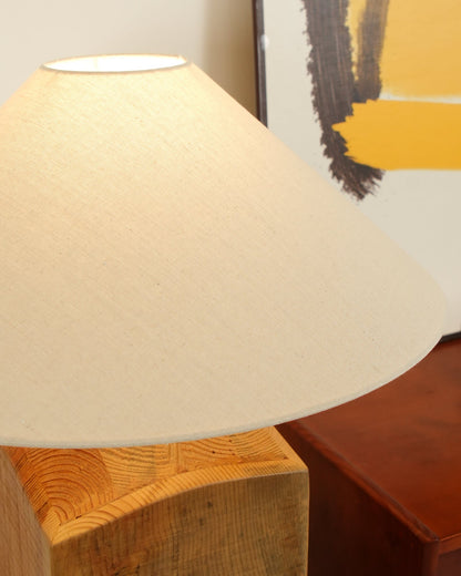 Arboreal Whisper Floor Lamp - LED, Wooden Base, Indoor Lighting
