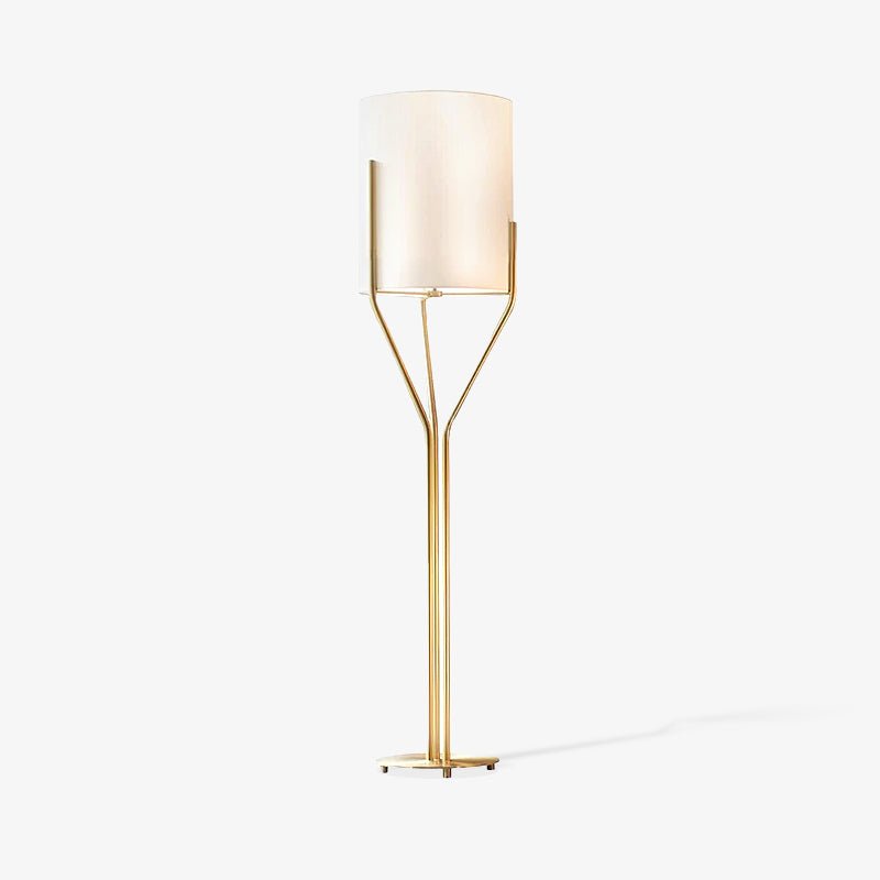 Arborescence Floor Lamp with LED, Adjustable Height, Brass Finishes