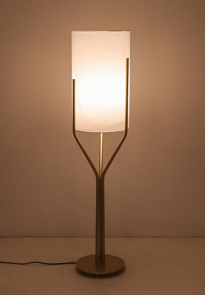 Arborescence Floor Lamp with LED, Adjustable Height, Brass Finishes